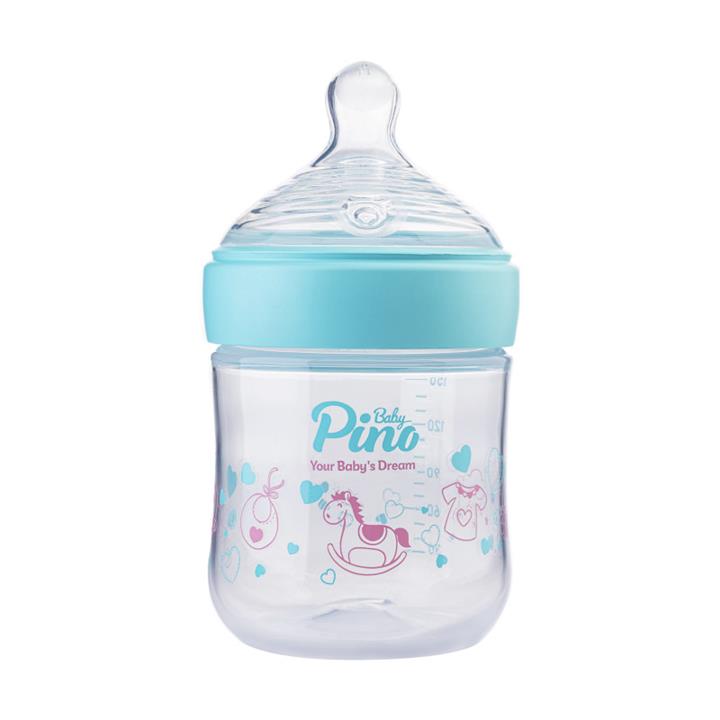 شیشه شیر پینو بیبی مدل Natural sense کد S 0-6 گنجایش 150 میلی لیتر Pino Baby Natural sense 0-6 S baby bottle 150ML